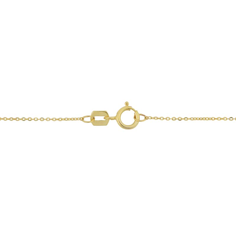 Fremada 10k Yellow Gold Moon and Star Layered Necklace