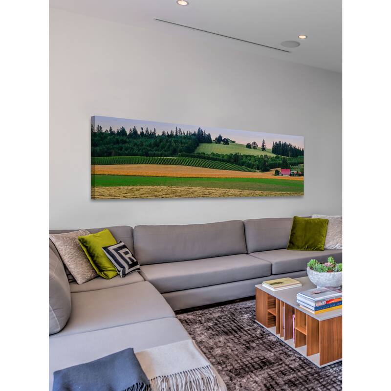 Marmont Hill - Country Meadows Painting Print on Canvas - Multi-Color