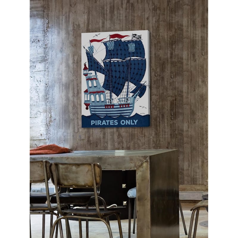 Marmont Hill - Pirates Only Painting Print on Canvas - Multi-Color