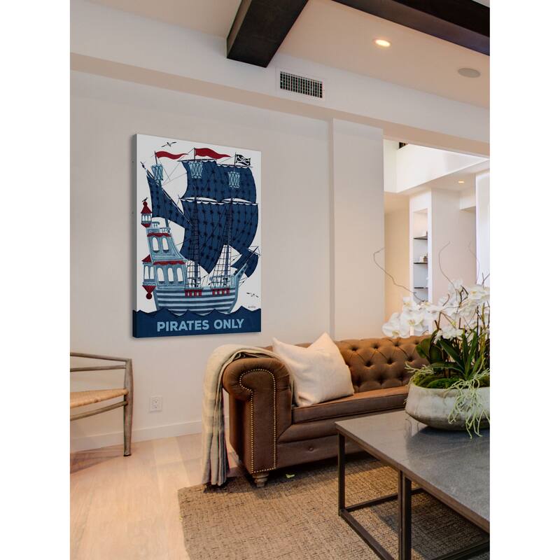 Marmont Hill - Pirates Only Painting Print on Canvas - Multi-Color