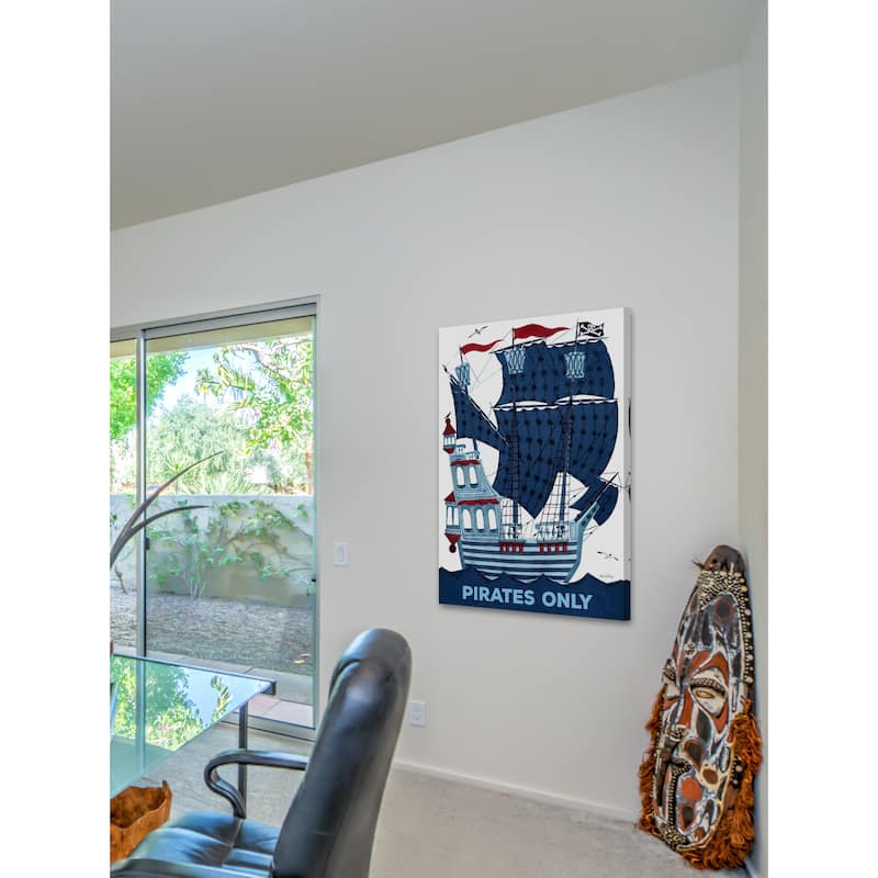 Marmont Hill - Pirates Only Painting Print on Canvas - Multi-Color