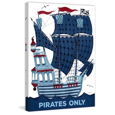 Marmont Hill - Pirates Only Painting Print on Canvas - Multi-Color