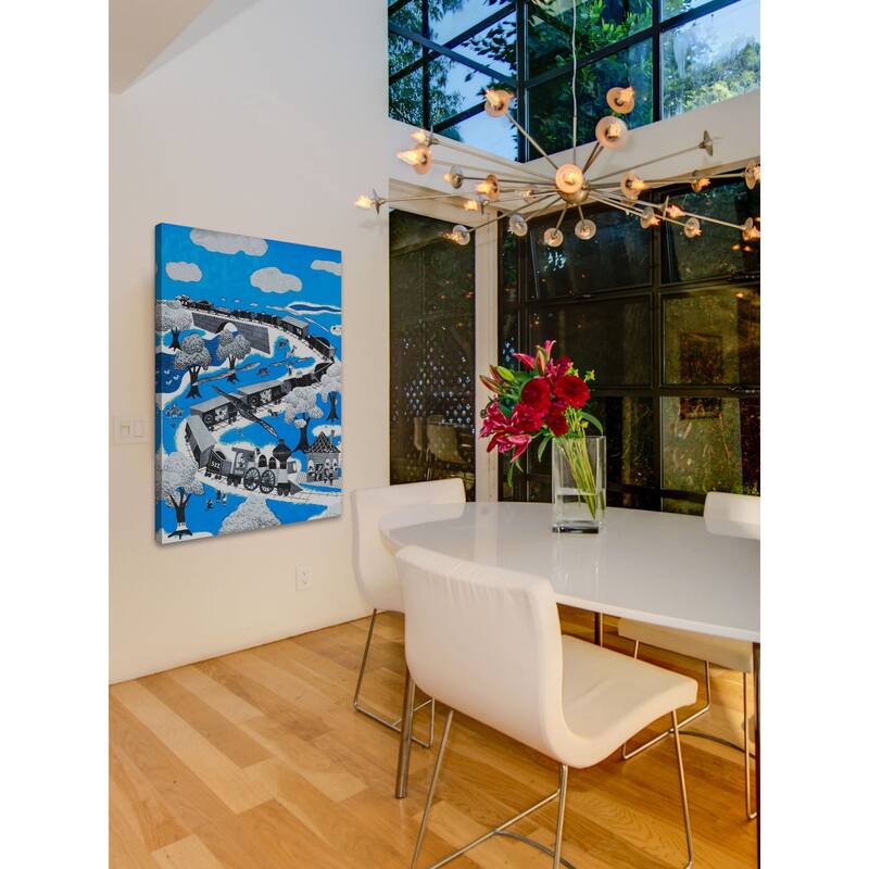 Marmont Hill - The Longest Train Painting Print on Canvas - Multi-Color