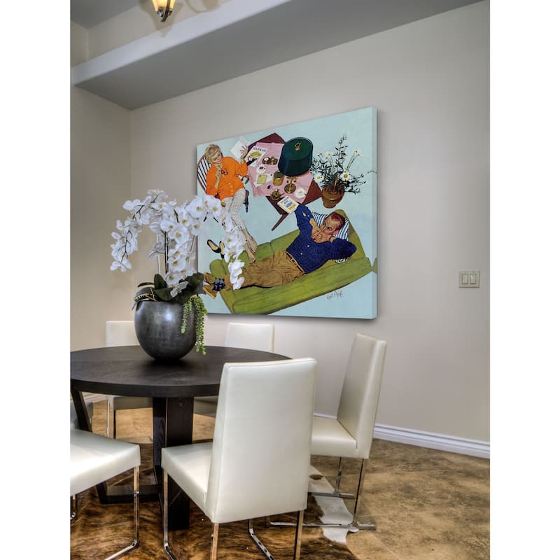 Marmont Hill - Husbands Better Tell by Kurt Ard Painting Print on Canvas - Multi-Color