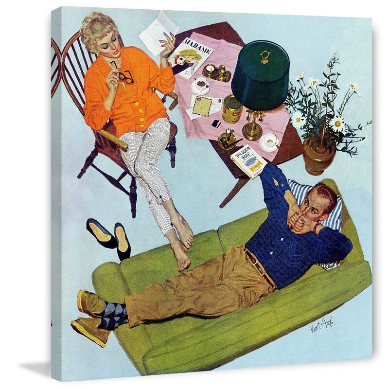 Marmont Hill - Husbands Better Tell by Kurt Ard Painting Print on Canvas - Multi-Color