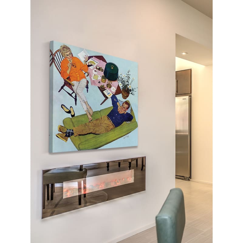 Marmont Hill - Husbands Better Tell by Kurt Ard Painting Print on Canvas - Multi-Color