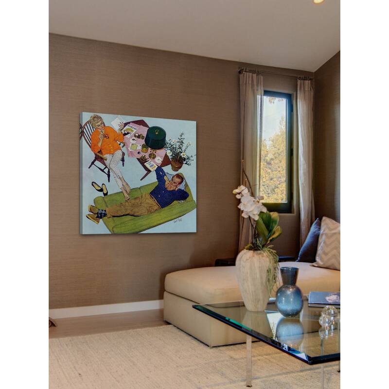 Marmont Hill - Husbands Better Tell by Kurt Ard Painting Print on Canvas - Multi-Color