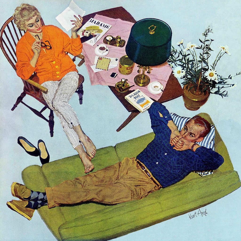 Marmont Hill - Husbands Better Tell by Kurt Ard Painting Print on Canvas - Multi-Color