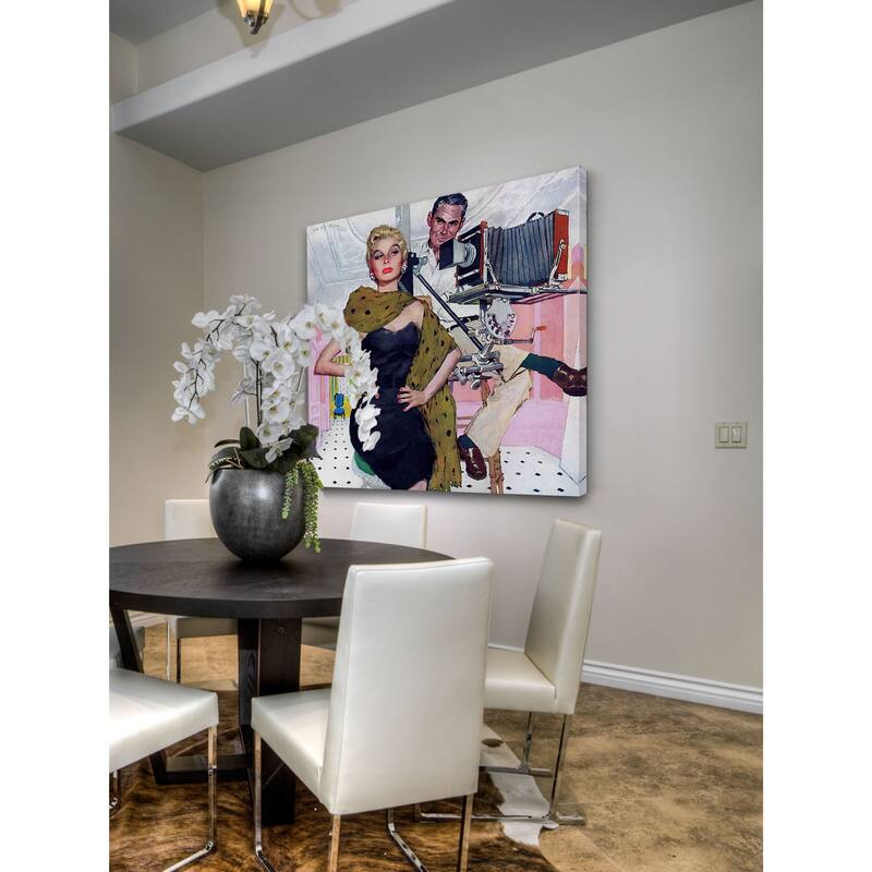 Marmont Hill - Model Wife by Joe de Mers Painting Print on Canvas - Multi-Color