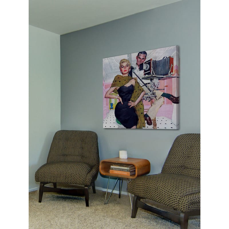 Marmont Hill - Model Wife by Joe de Mers Painting Print on Canvas - Multi-Color