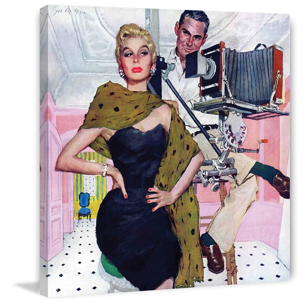 Marmont Hill - Model Wife by Joe de Mers Painting Print on Canvas - Multi-Color
