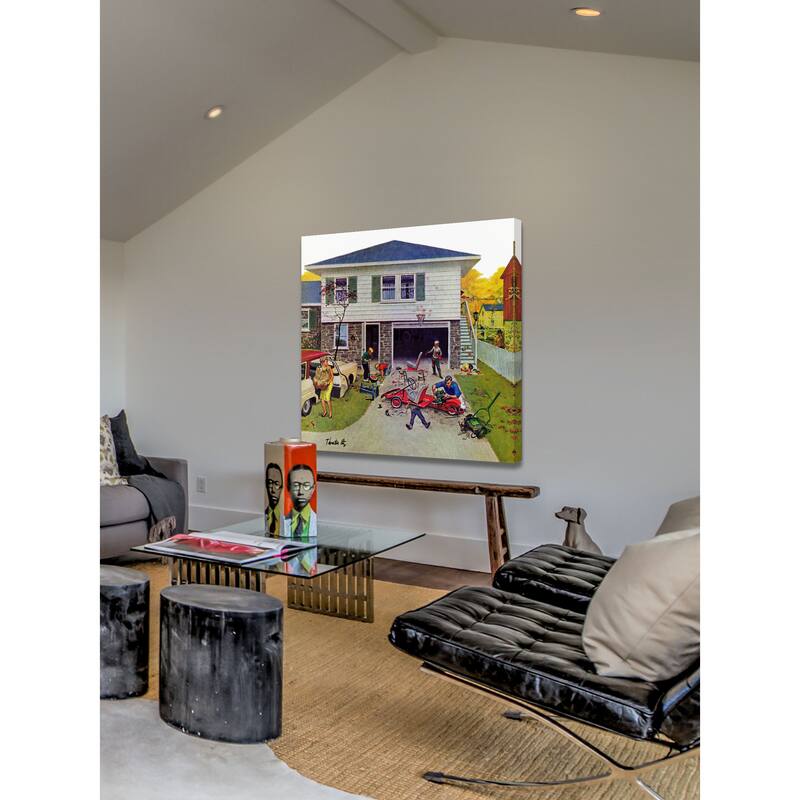 Marmont Hill - Ongoing Repair Painting Print on Canvas - Multi-Color