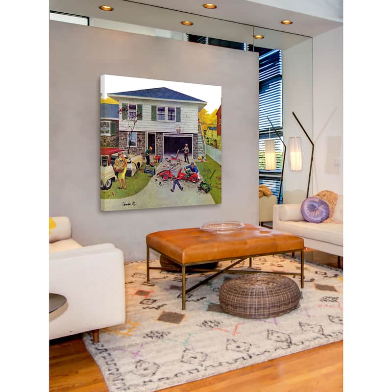 Marmont Hill - Ongoing Repair Painting Print on Canvas - Multi-Color