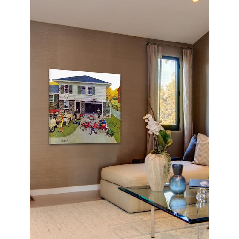Marmont Hill - Ongoing Repair Painting Print on Canvas - Multi-Color