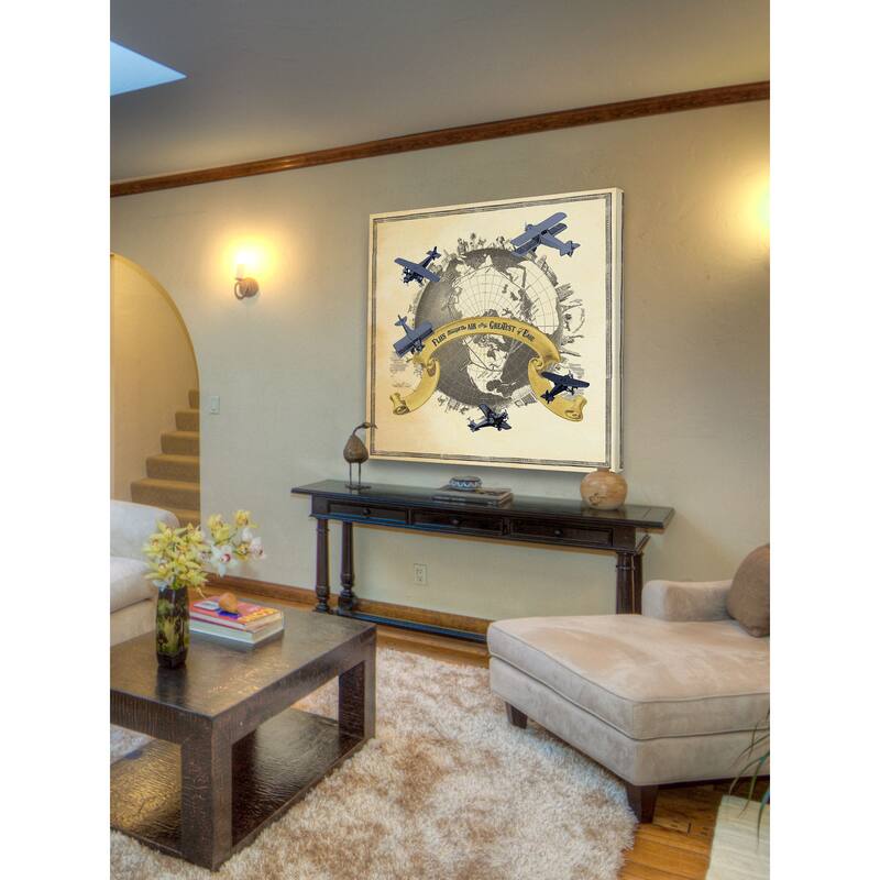 Marmont Hill - Flies through the Air Painting Print on Canvas - Multi-Color