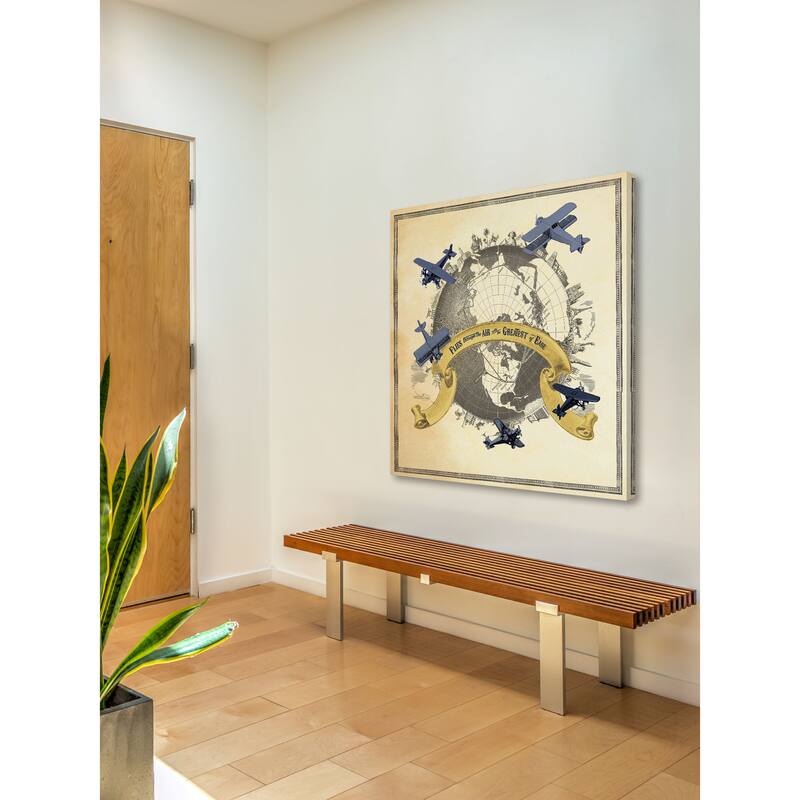 Marmont Hill - Flies through the Air Painting Print on Canvas - Multi-Color