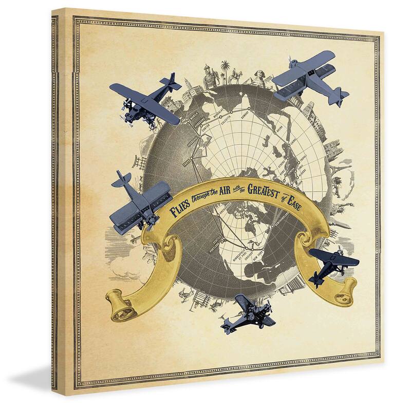 Marmont Hill - Flies through the Air Painting Print on Canvas - Multi-Color
