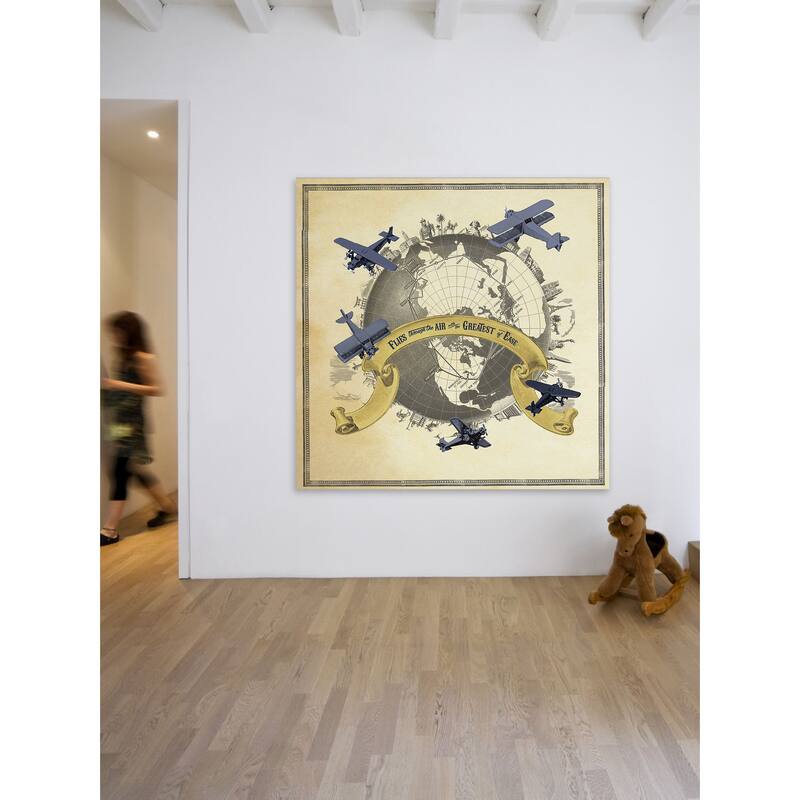 Marmont Hill - Flies through the Air Painting Print on Canvas - Multi-Color