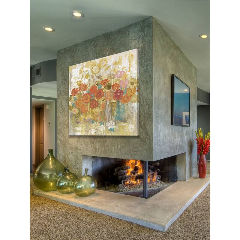 Marmont Hill - Floral Frenzy Painting Print on Canvas - Multi-Color