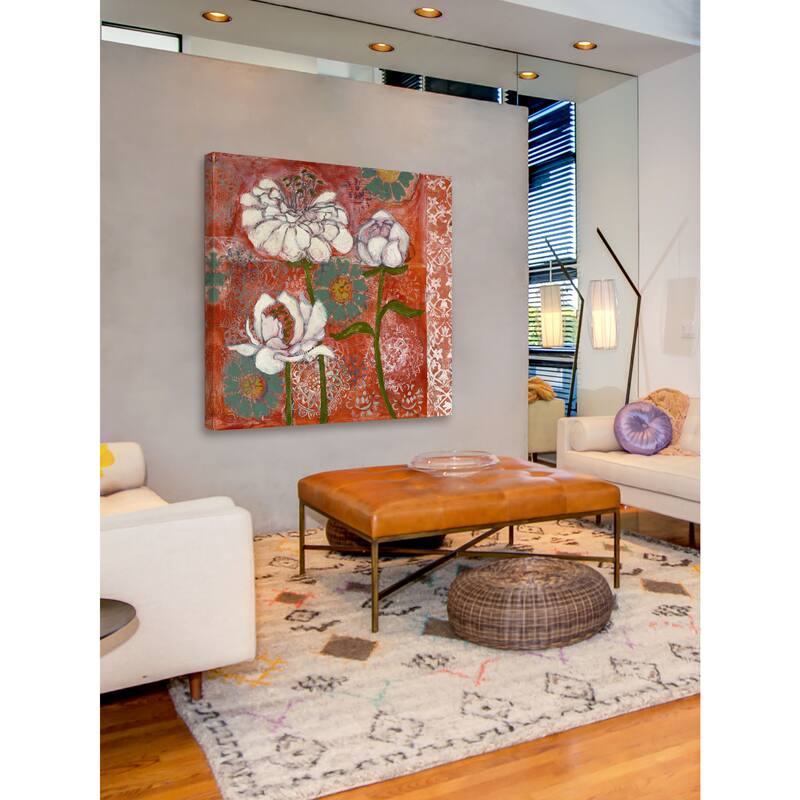 Marmont Hill - Dahlia and Peoni Painting Print on Canvas - Multi-Color