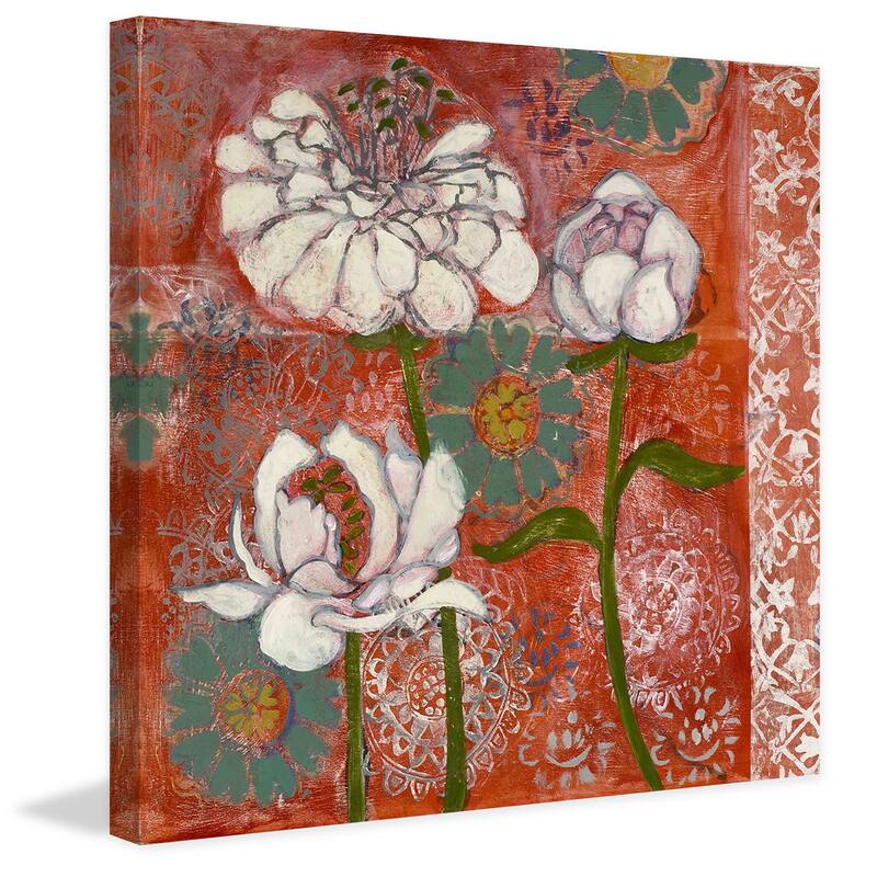 Marmont Hill - Dahlia and Peoni Painting Print on Canvas - Multi-Color