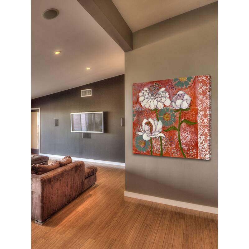 Marmont Hill - Dahlia and Peoni Painting Print on Canvas - Multi-Color