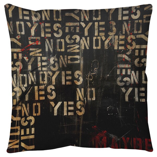 Shop Yes No Maybe Floor Pillow On Sale Free Shipping Today