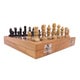 Handmade Carved Soapstone 10-inch Chess Set (India) - Black - Thumbnail 1