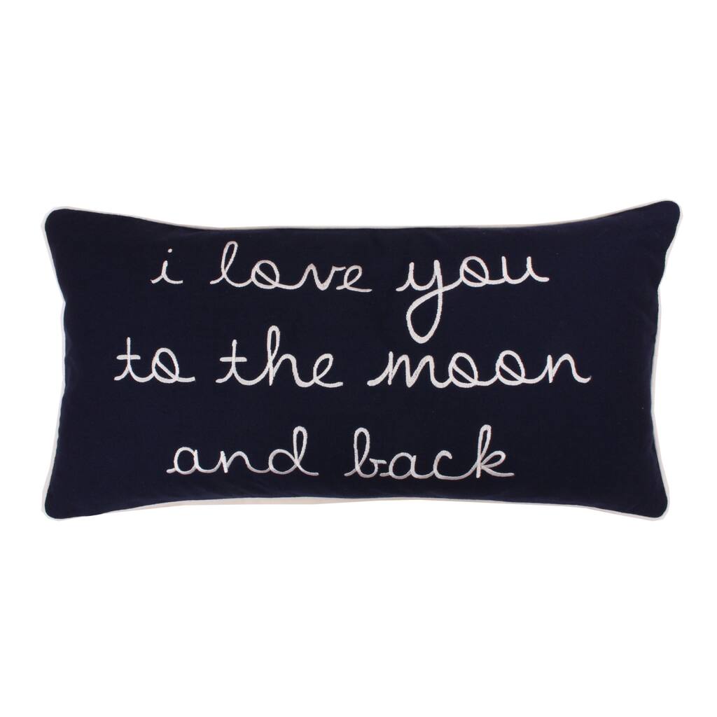 Thro by Marlo Lorenz To the Moon and Back Feather 12x24 Filled Pillow