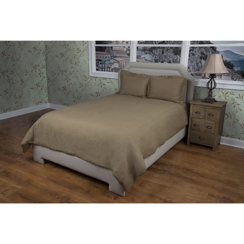 Rizzy Home Covington Khaki Duvet Cover - King