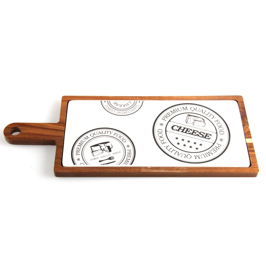 Red Vanilla Paddle Serving Board