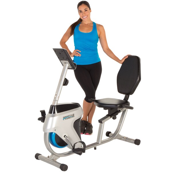 progear 555lxt magnetic tension recumbent bike