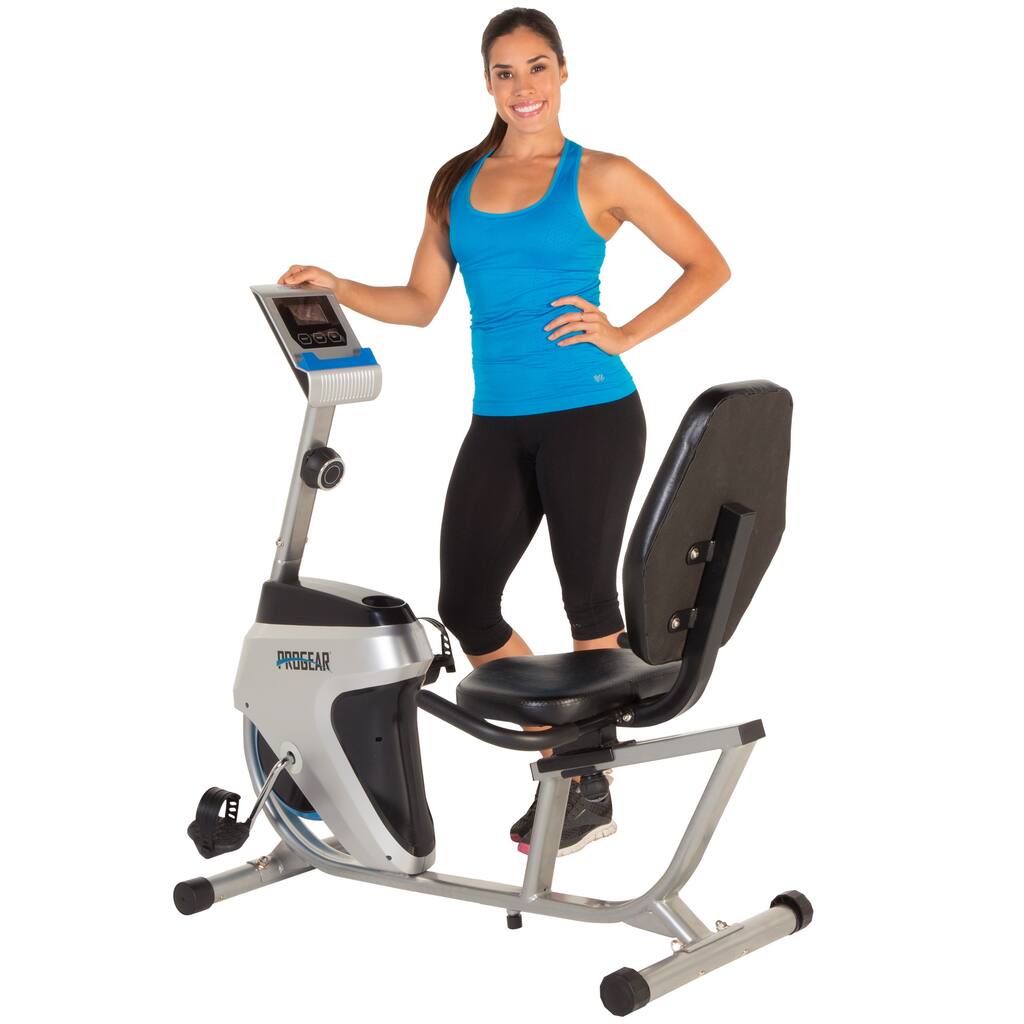 PROGEAR 555LXT Recumbent Bike with Workout Goal Setting Computer