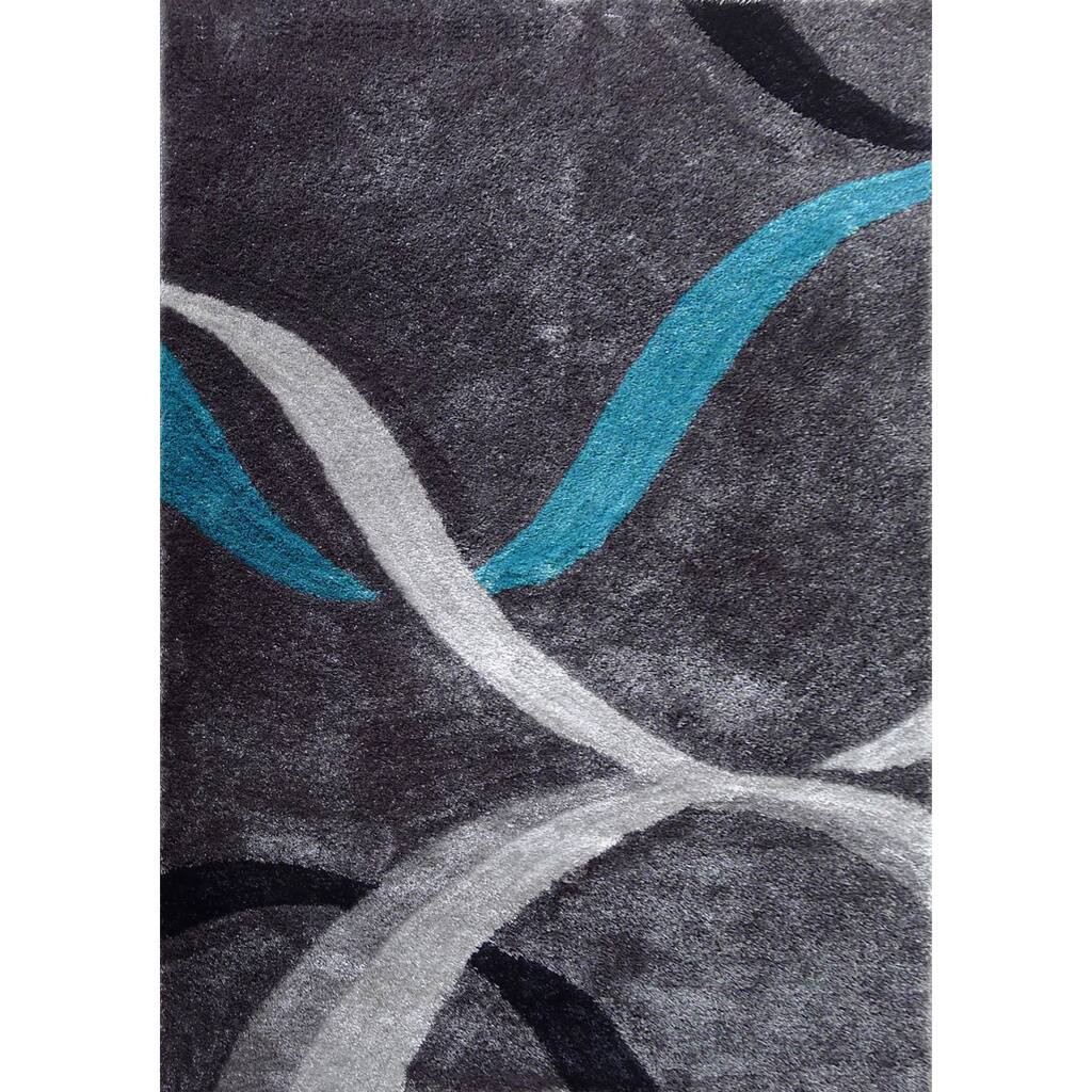 Hand-tufted Polyester Shag Area Rug - 5' x 7'