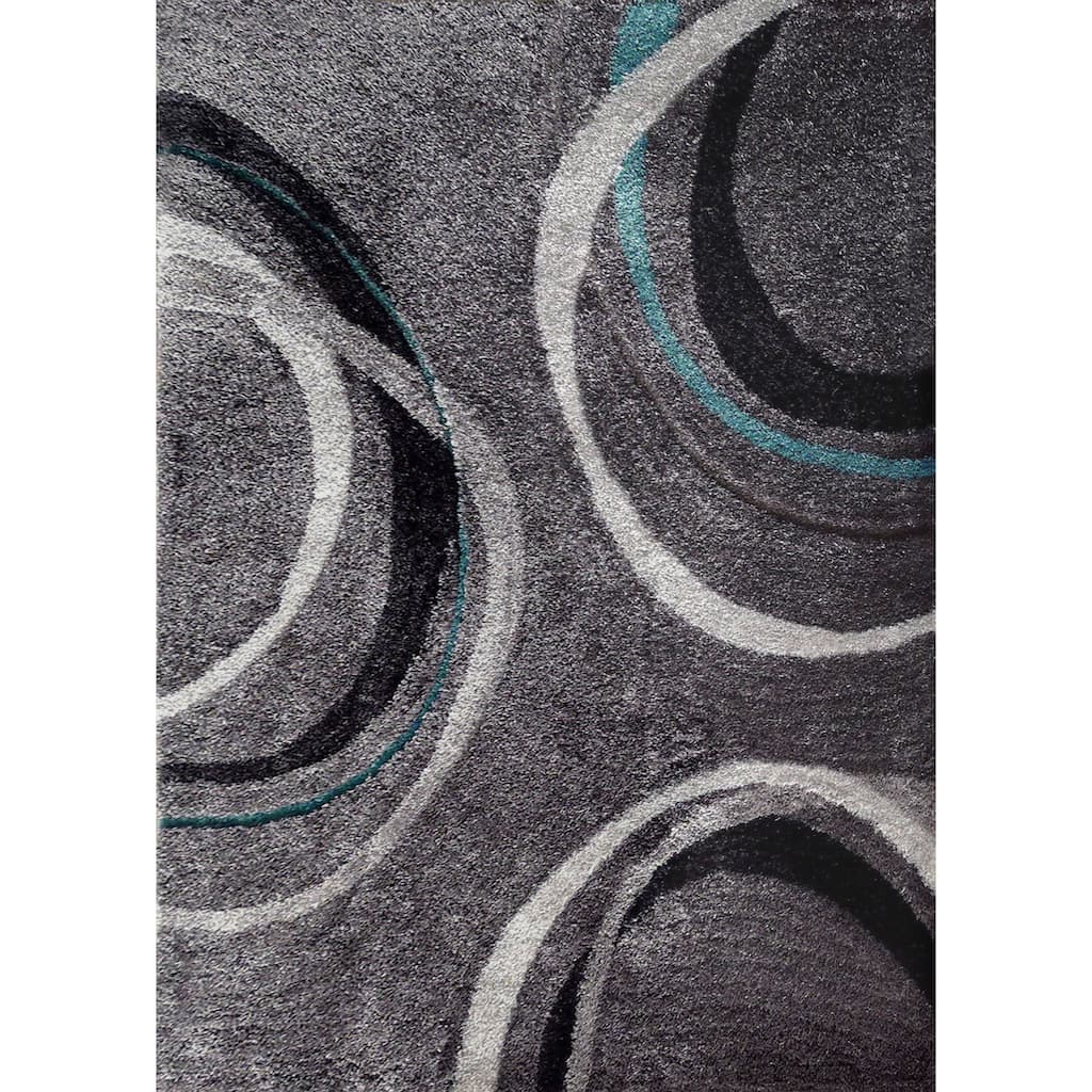 Hand-tufted Polyester Shag Area Rug - 5' x 7'
