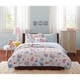 preview thumbnail 1 of 5, Mi Zone Kids Butterfly Bonanza Reversible Coverlet Set with Bed Sheets Full
