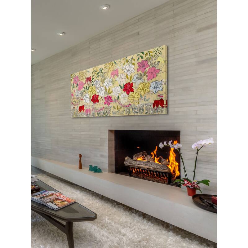 Marmont Hill - Lilies Painting Print on Canvas - Multi-Color