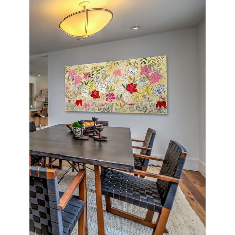 Marmont Hill - Lilies Painting Print on Canvas - Multi-Color