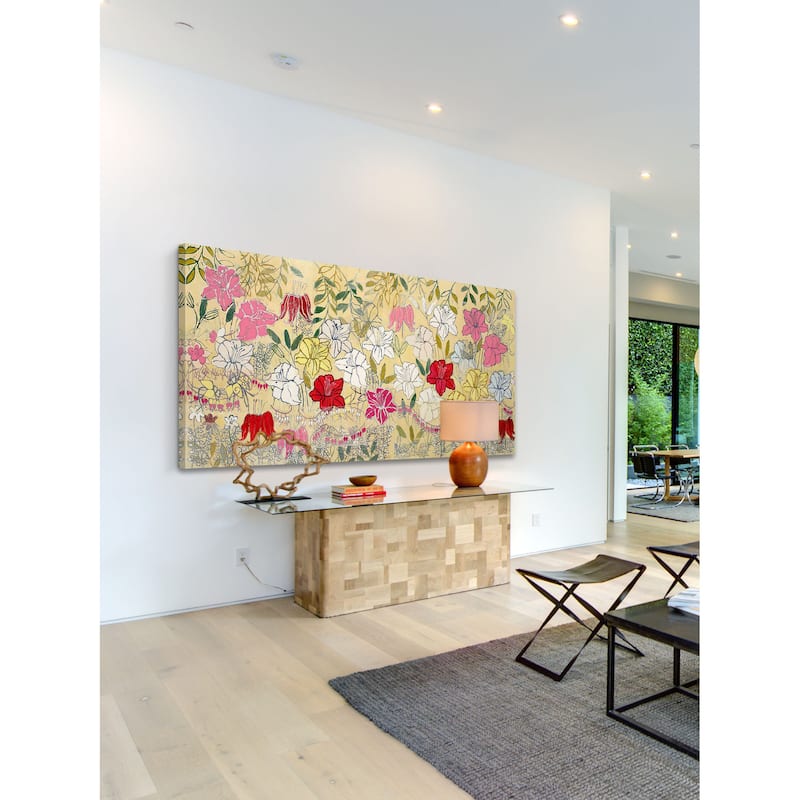 Marmont Hill - Lilies Painting Print on Canvas - Multi-Color