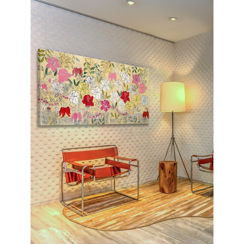 Marmont Hill - Lilies Painting Print on Canvas - Multi-Color