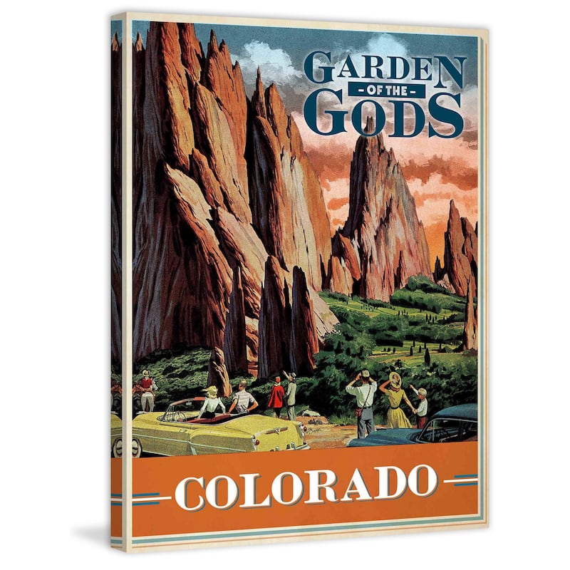 Marmont Hill - Garden of the Gods Painting Print on Canvas - Multi-Color