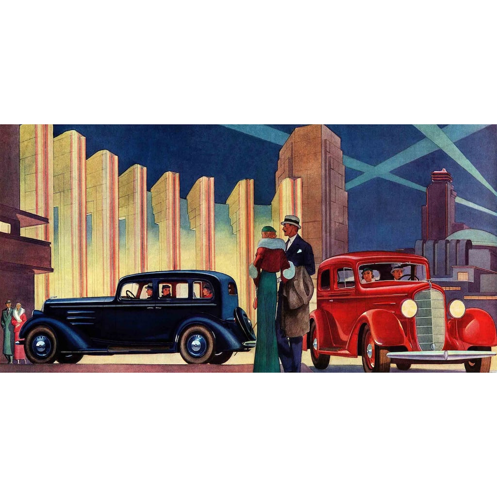 Marmont Hill - The Big Night Painting Print on Canvas - Multi-Color