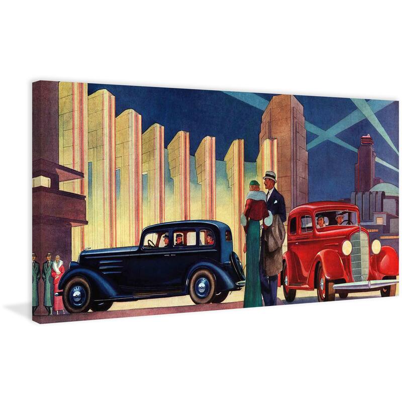 Marmont Hill - The Big Night Painting Print on Canvas - Multi-Color