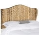 SAFAVIEH Nadine Natural Woven Wingback Queen Headboard - On Sale - Bed ...