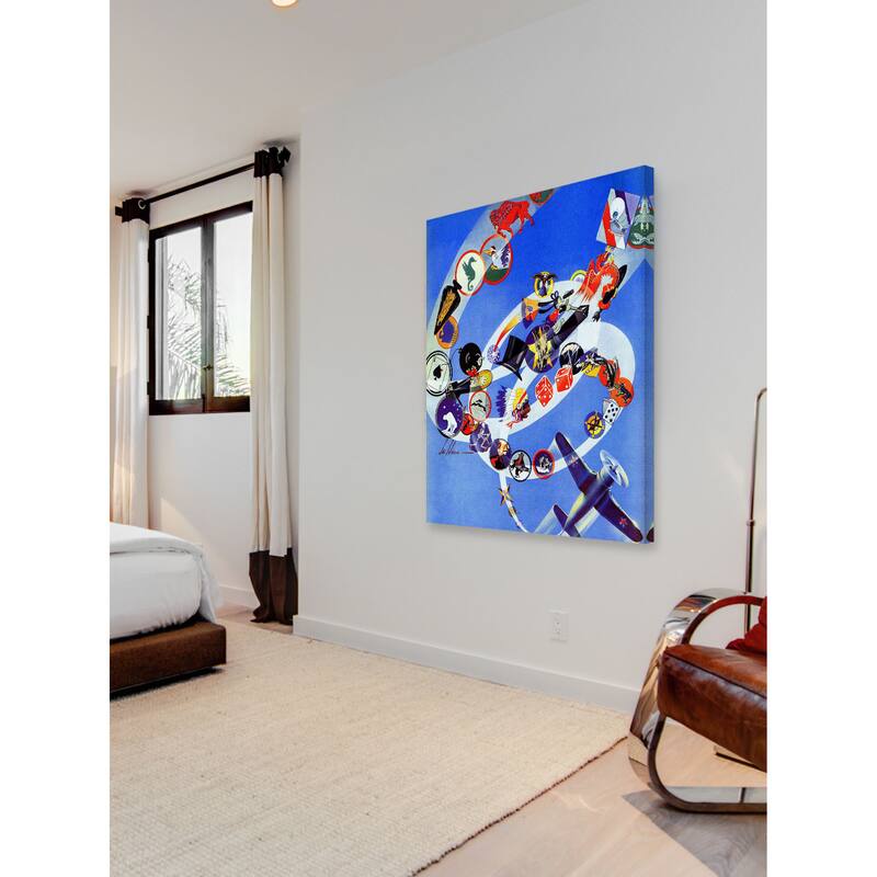 Marmont Hill - Flying Around Painting Print on Canvas - Multi-Color