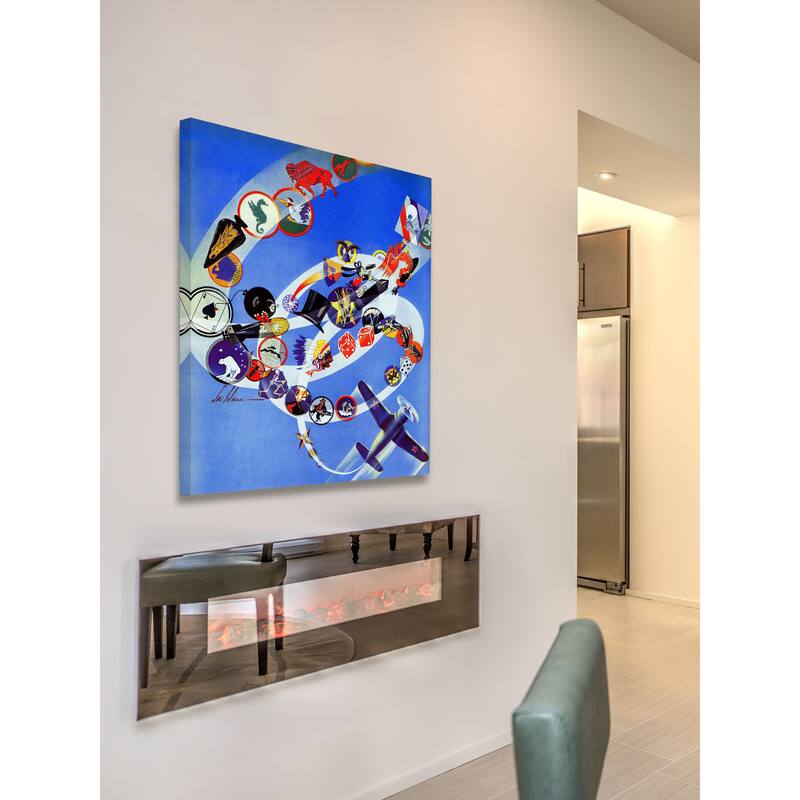 Marmont Hill - Flying Around Painting Print on Canvas - Multi-Color