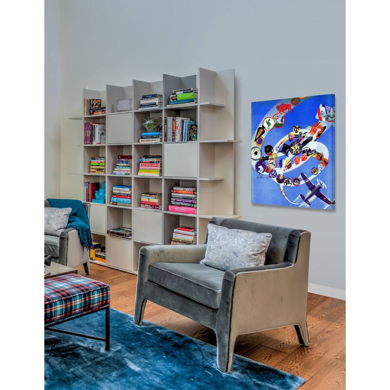 Marmont Hill - Flying Around Painting Print on Canvas - Multi-Color