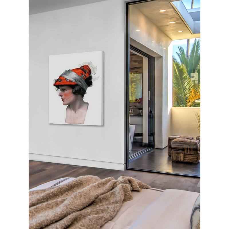 Marmont Hill - Woman's Profile by Neysa McMein Painting Print on Canvas - Multi-Color