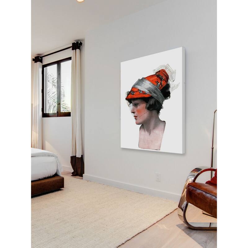 Marmont Hill - Woman's Profile by Neysa McMein Painting Print on Canvas - Multi-Color