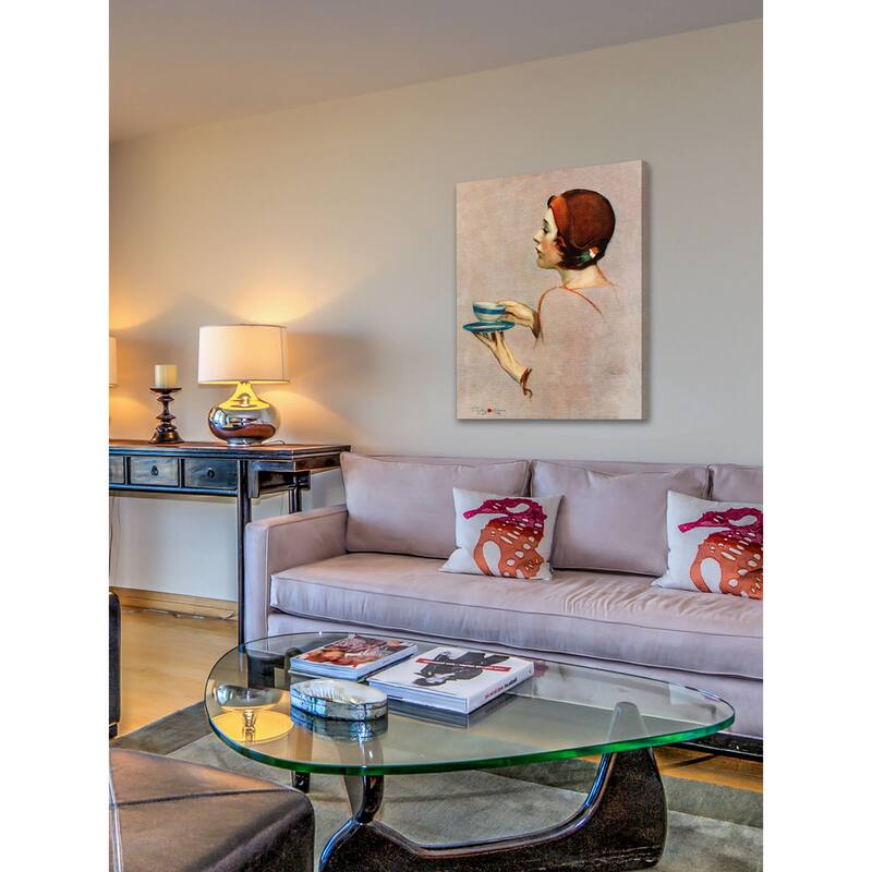 Marmont Hill - Cup of Java by Penrhyn Stanlaws Painting Print on Canvas - Multi-Color